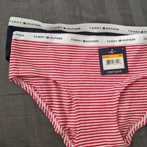 TOMMY HILFIGER WOMEN'S Bikini Panties Underwear 2 PACK Cotton Size Small NWT